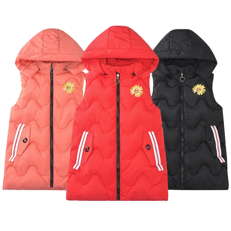 Новинка Модная детская утепленная куртка с хлопчатобумажный жилет в Корейском