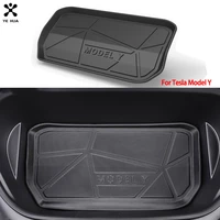 specialized trunk mat for tesla model y 2021 2020 car front storage box waterproof pads tpo teslay floor mats auto accessories