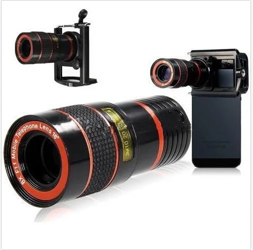 Мобильный телескоп с 8 кратным зумом и увеличительным объективом для мобильного