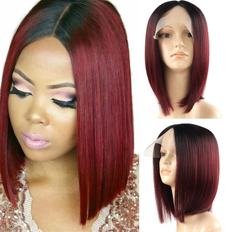 

Biology Synthetic Lace Bob Wigs Short Straight Wigs For Women 14 Inch Synthetic Bob Daily Wigs High Temperature Fiber Hair Wigs