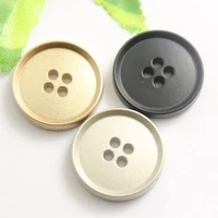 200 pcs four holes metal buttons wholesale suit buttons sewing on clothing accessories spray paint black silver