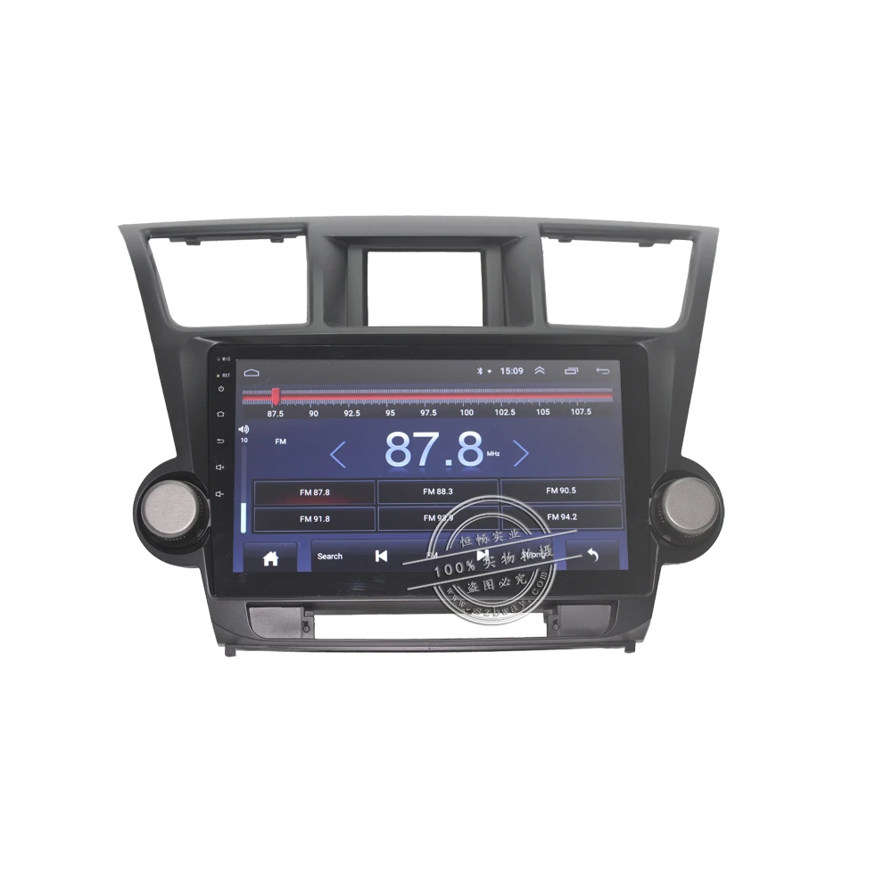 Автомагнитола HACTIVOL 10 1 дюйма 4 ядра ГБ ОЗУ 16 Гб ПЗУ для Toyota high Lander Kluger 2008 2012 android 8