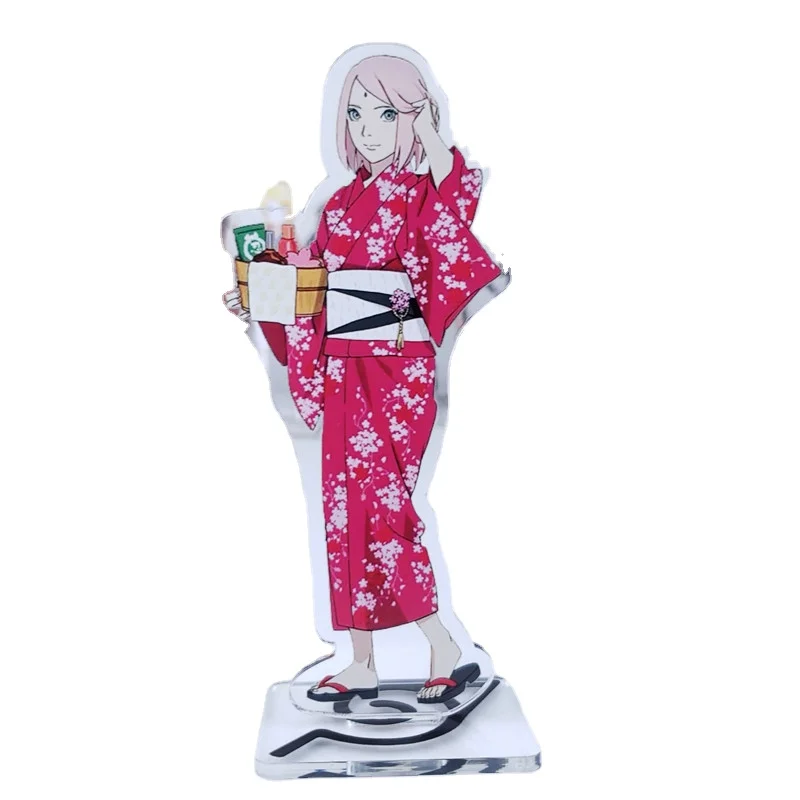 

NARUTO Anime Sasuke Sakura Kakashi Iruka action figure cosplay Orochimaru Hiruzen Shikamaru acrylic doll 15cm