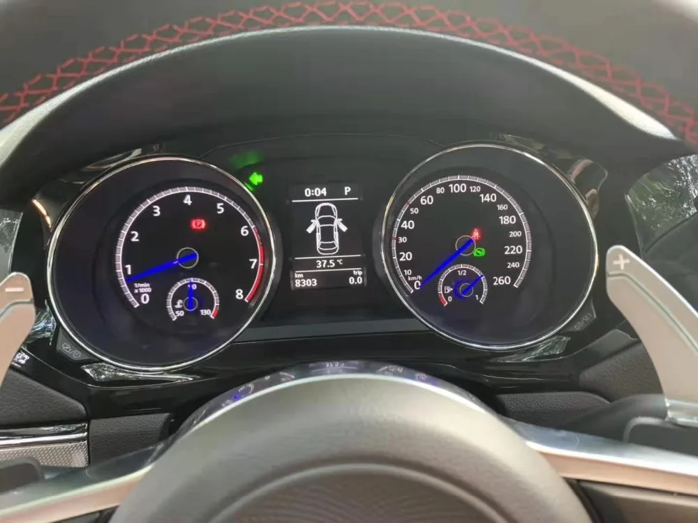 Для VW Passat B7 CC GOLF MK6 Scirocco Jetta MK6 Tiguan 5N Touran Polo GTI синий цвет инструмент кластер VDO синяя игла развертки