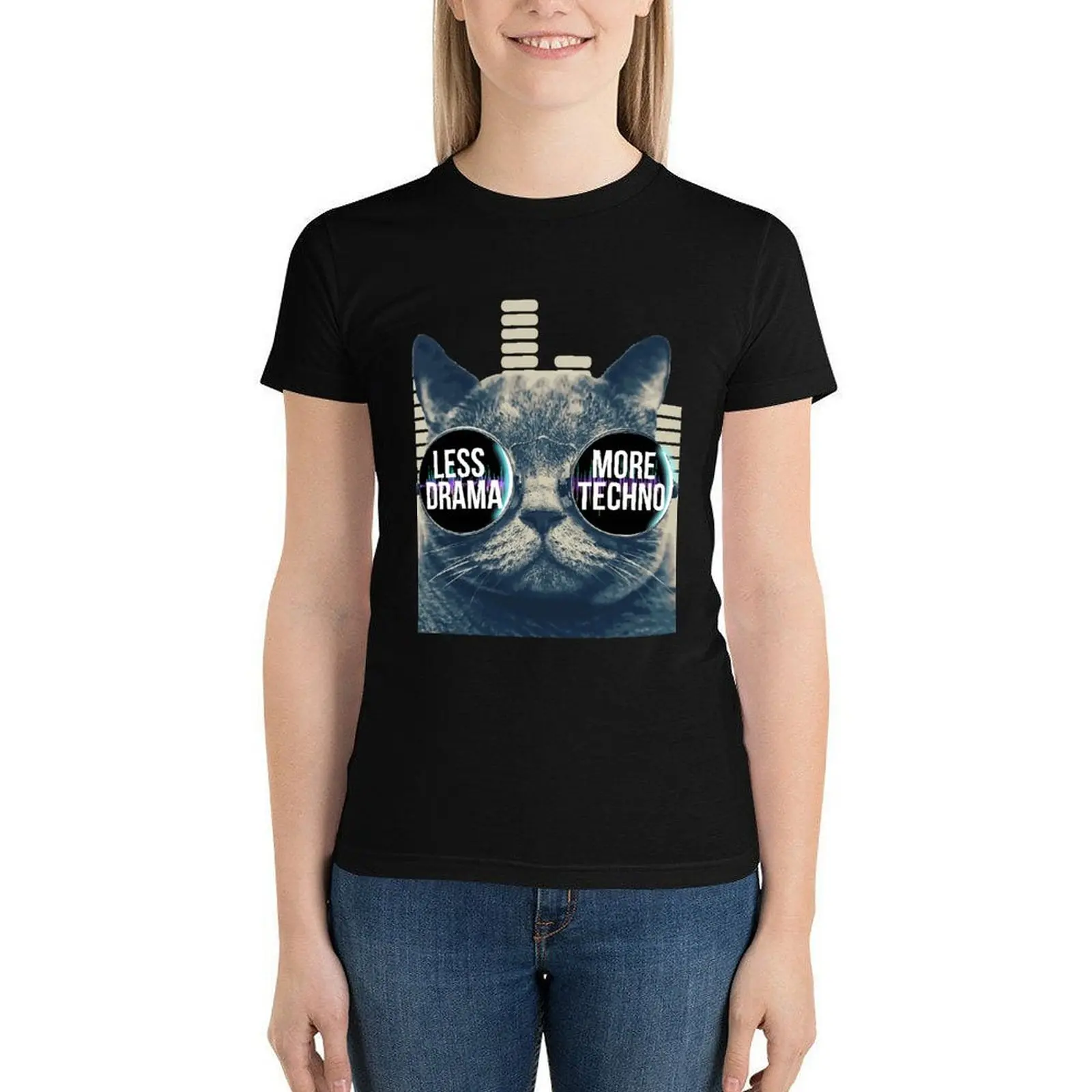 

Rave Tee Shirt Cotton Printed Women T Shirt O Neck Funny Short Sleeve Summer T-Shirt Large Size