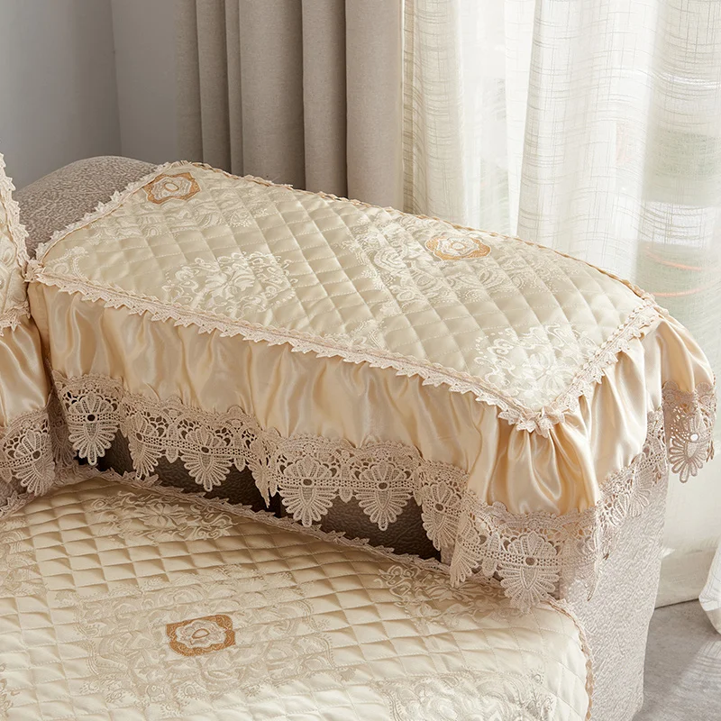 

Slowdream European Fabric Anti-slip Lace Prevent Dirty Sofa Cover Style Cushion Cover 4 Colors Various Sizes Nordic Sofa Cushion
