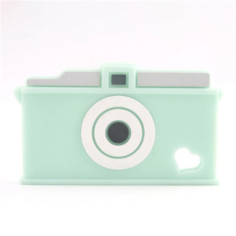 

Food Grade Silicone Teether BPA Free for Baby Teething Lovely Camera Shaped Necklace Pendant Chew Toy Gift 7-9 Months Long