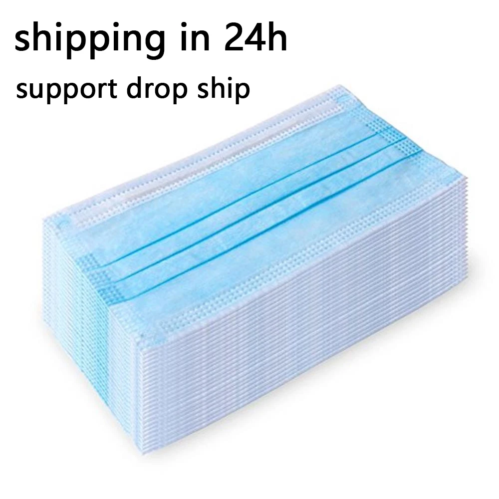 20 шт одноразовые нетканые маски трехслойный фильтр для Унисекс Анти-пыль рот Нос