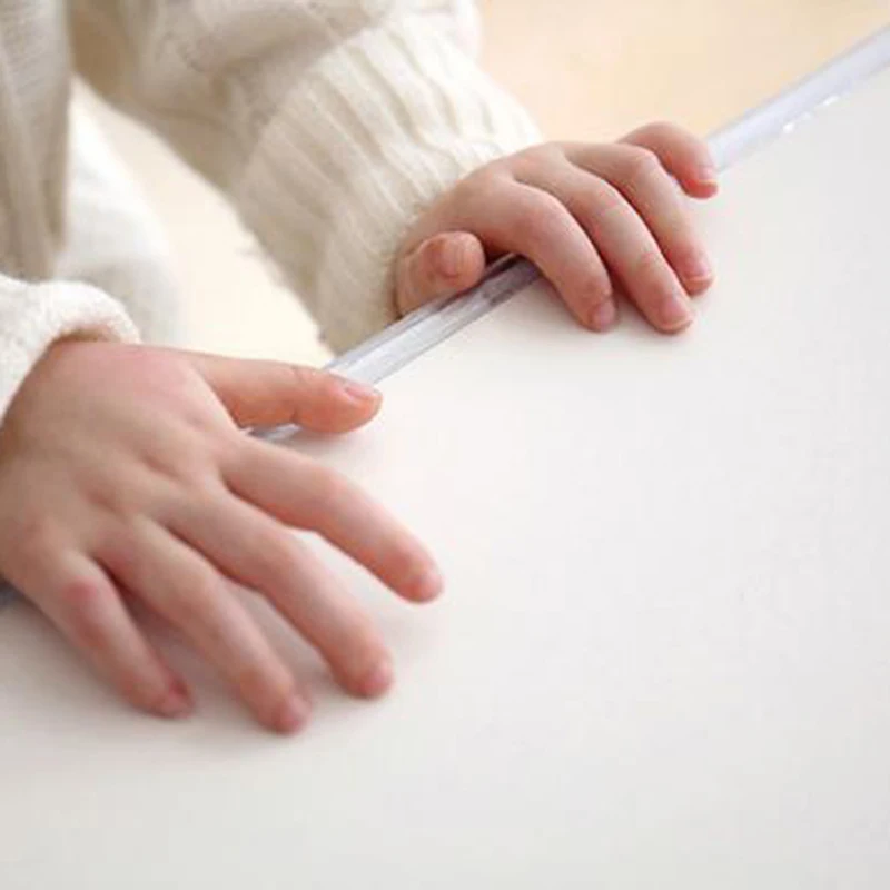 Защитная лента для углового стола прозрачная на мебели Мягкая Силиконовая