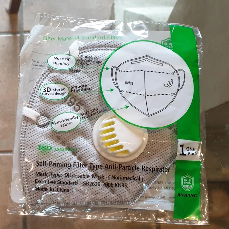 100 Черный Защитный фотофильтр для загрязнения воздуха на лице многоразовый