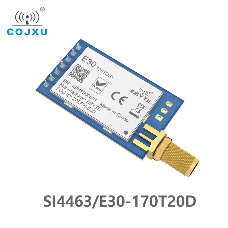 

[Товары в наличии] SI4463 170 МГц TCXO 100 мВт Стандартный радиочастотный модуль дальнего действия IoT UART с последовательным портом, беспроводной пер...