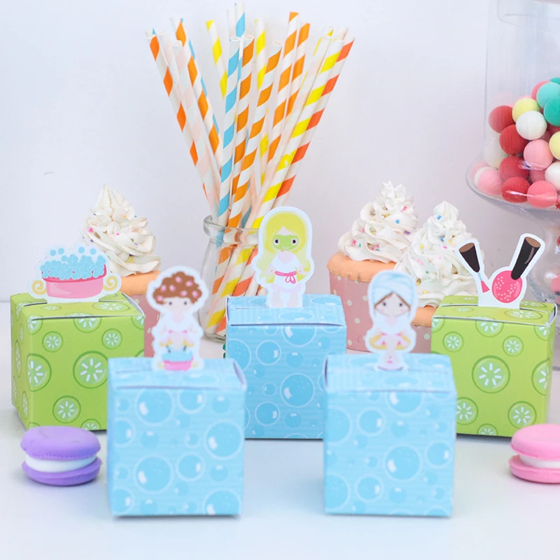 Es Candy Bags Treat Wrapping Decoration Baby Shower Girl Event Festival Decor Preschool Toddlers 5pcs
