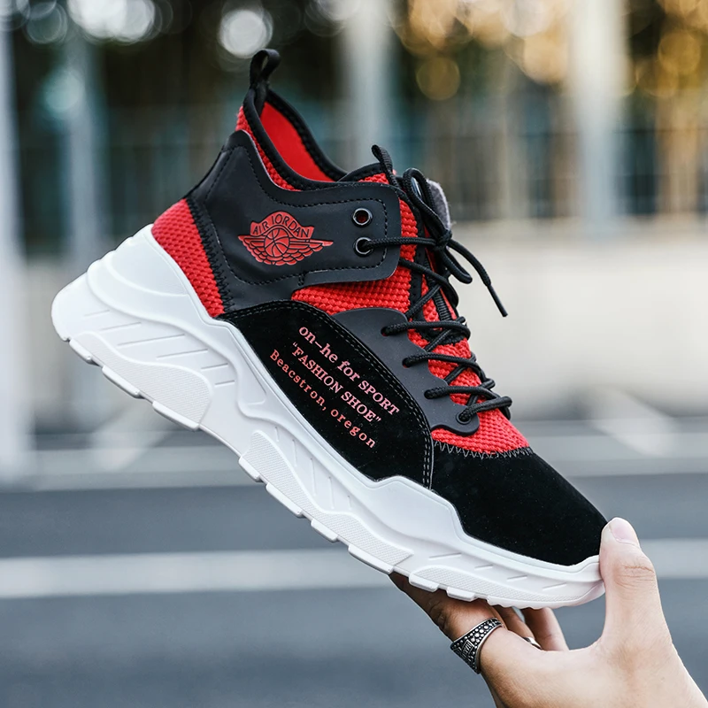 Мужские высокие баскетбольные кроссовки Jordan мужские мягкие легкие Нескользящие