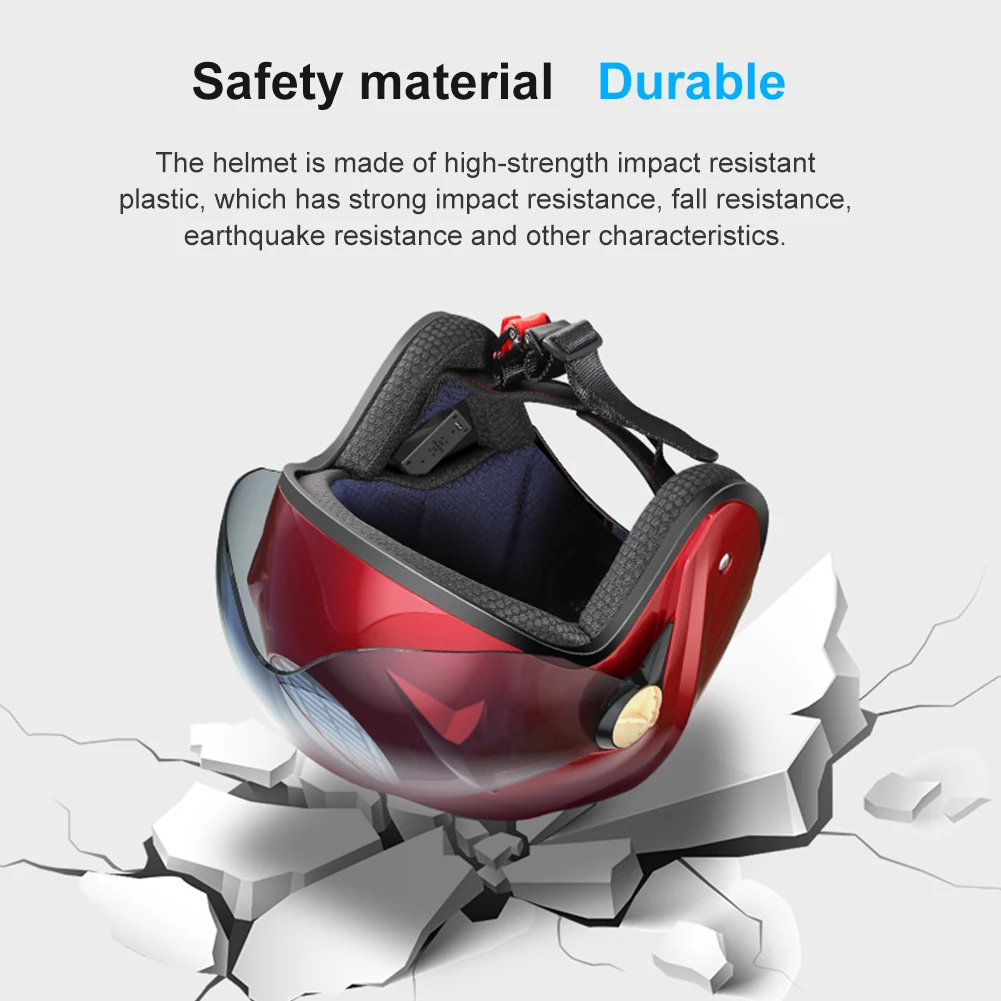 

Solar Power Smart Bluetooth Summer Cooling Fan Cycling Motorcycle Helmet Cap