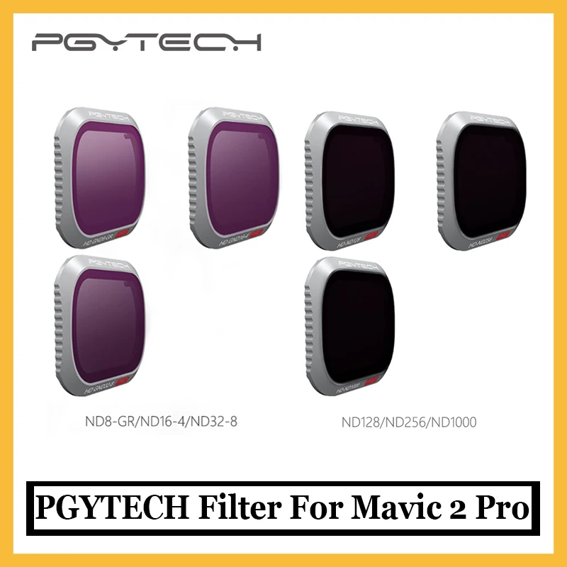 Фильтр PGYTECH для DJI Mavic 2 Pro ND8 GR ND16 4 ND32 8 ND128 256 1000 фильтры объектива камеры Аксессуары