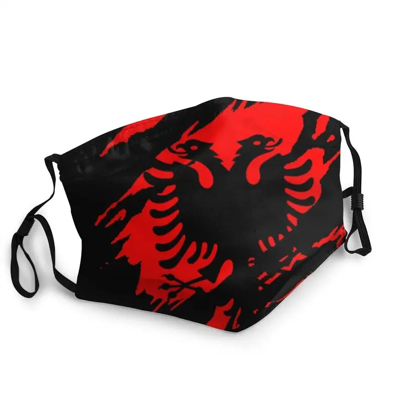 

Винтаж Флаг Албании маска против дымки пыле многоразовые албанский гордость уход за кожей лица Защитная маска респиратор для взрослых Рот ...