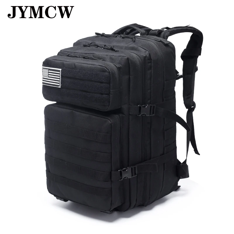 

45L Large Capacity Man Army Tactical Backpacks Military Assault Bags Outdoor 3P EDC Molle Pack For Trekking Camping Hunting Bag