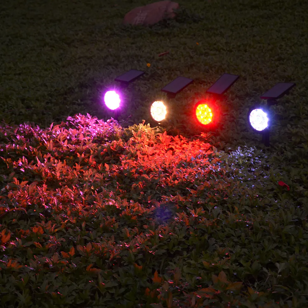 

New Garden Decorations Solar Christmas Lights Outdoor Waterproof LED Spotlights Landscape Lawn Ground 9 LED Solar Lights