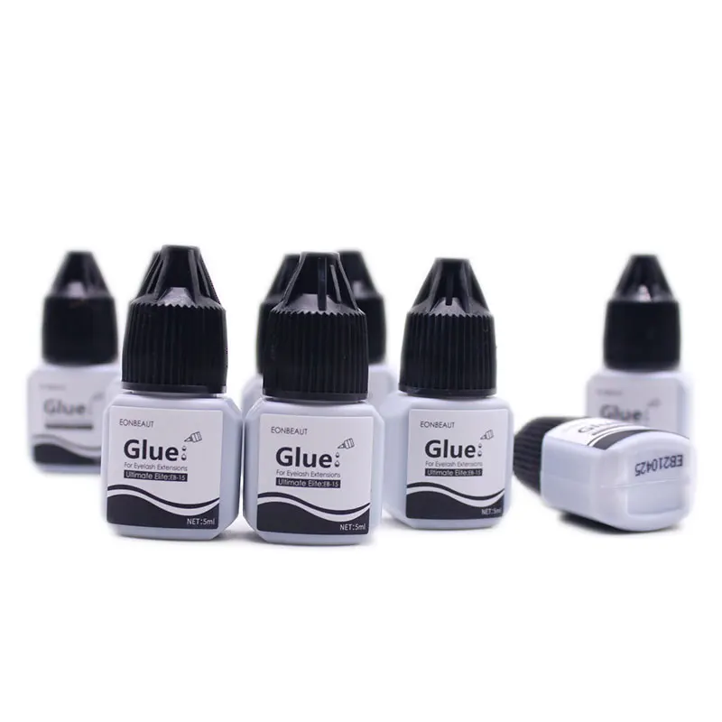 

1Bottle EONBEAUT New Label Eyelash Extension Glue Ultimate Elite Type 3-4s Fast Drying Glue Black Cap Individual Makeup Tools