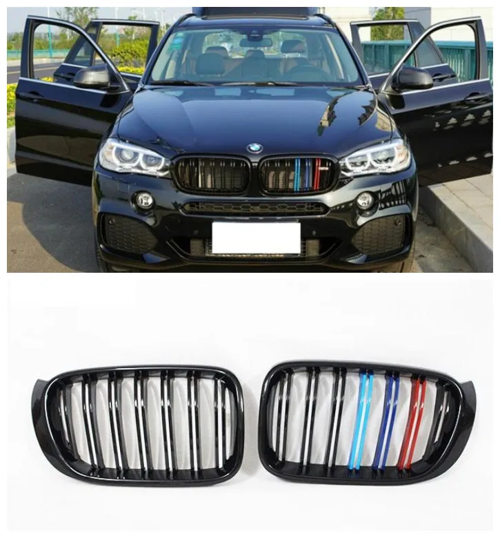 

High quality Car ABS Mesh Grille Trim Racing Grills Fits For BMW X5 F15 X5M F85 X6 F16 X6M F86 2014 2015 2016 2017 2018