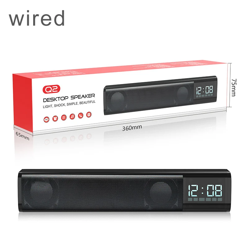 Сабвуфер мини-саундбар длинная полоса динамик для ПК ТВ настольного компьютера