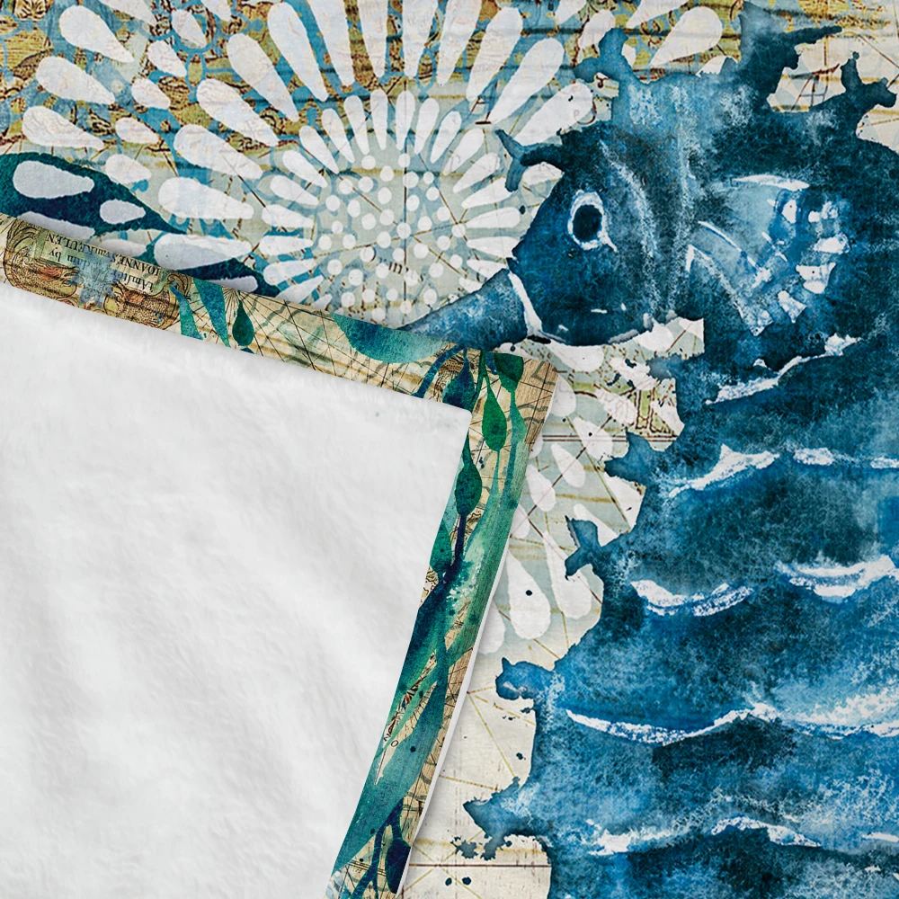 Miracille морская черепаха мягкие фланелевые Одеяло печати плед флис s домашние