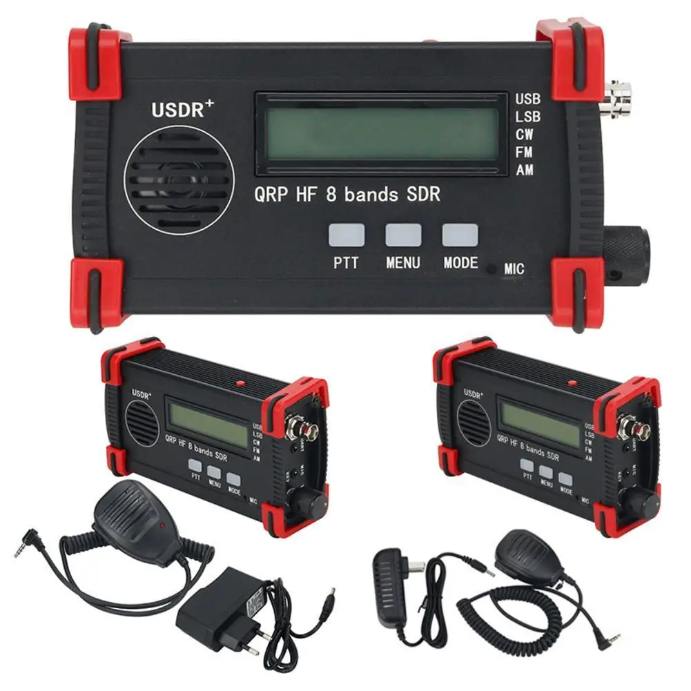 

Shortwave QRP SSB/CW HF Transceiver DSP SDR Support USB LSB CW AM FM With Charger Built-in Mic Built-in Speaker 10W PEP SSB Outp