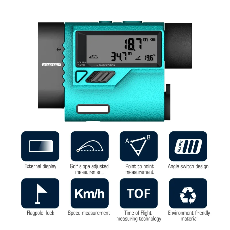 Mileseey PF3S Гольф бинокль с лазерным дальномером 600 м лазерный дальномер для гольфа