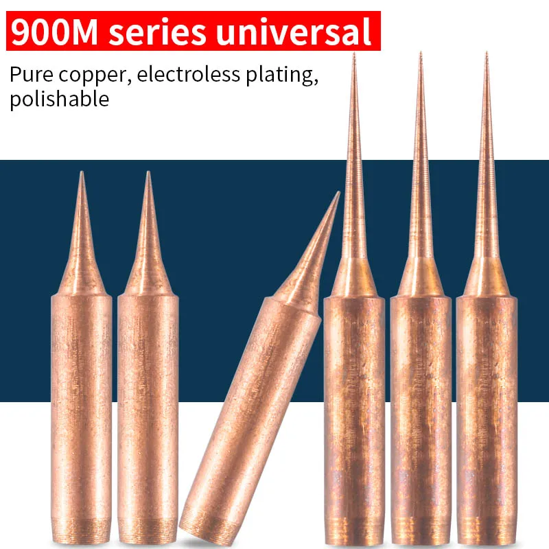 

Kellyshun 900M series pure red copper soldering iron tips 936 soldering station electric soldering iron tip