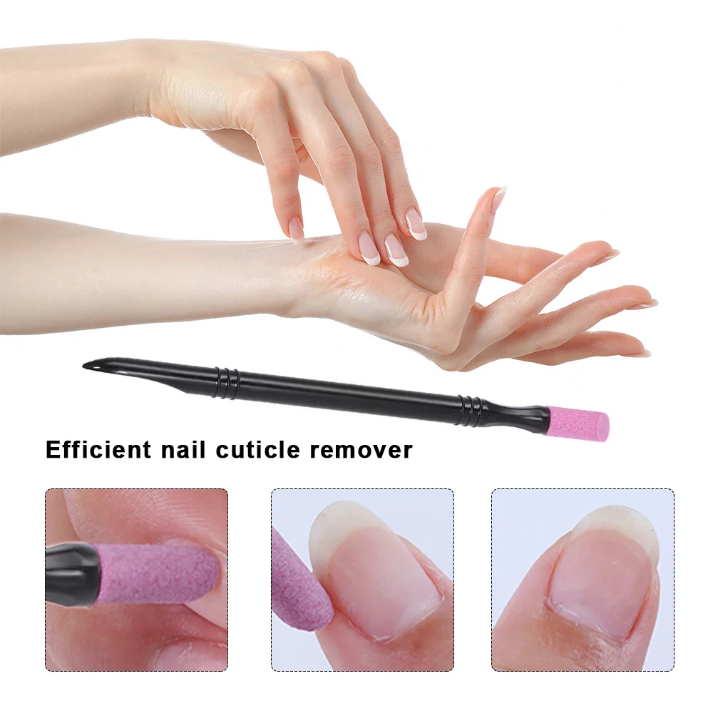 3Pc Nail Cuticle Grind Rod Dead Skin Remover Sanding File Pen Quartz Scrub Stone Art Pusher Manicure Pedicure Care Tool | Красота и