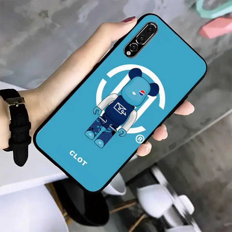Модный чехол для телефона с изображением мишки тедди Huawei G7 G8 P7 P8 P9 P10 P20 P30 Lite Mini Pro P