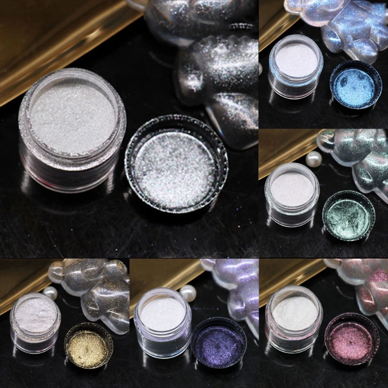

L5YD Glowing Resin Powder Pigment DIY Jewelry Colorant Dyes Epoxy Resin Pearl Powder