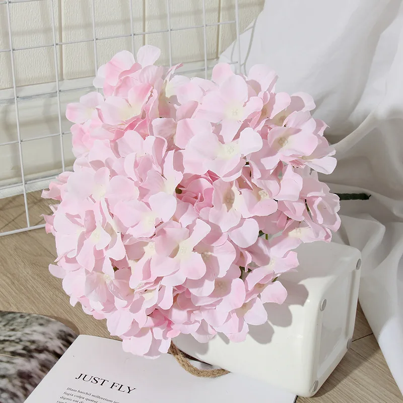 Искусственные соцветия гортензии 7 шт шелковые цветы со стеблями самодельный