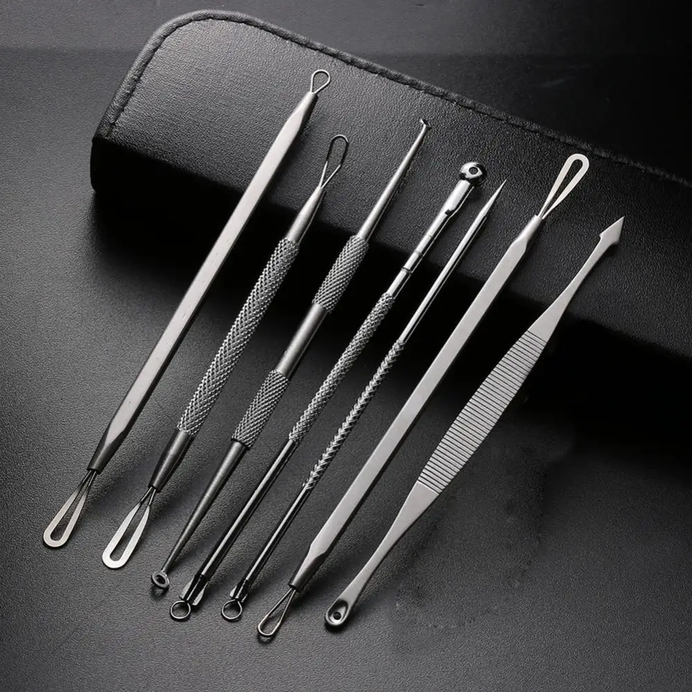 

7Pcs/Set Blackhead Comedone Acne Blemish Remover Needles Extractor Remove Tool
