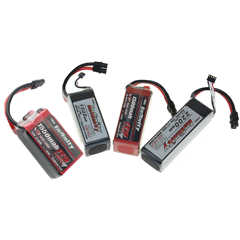 Bater&iacute;a de litio Infinity 1S 2S 3S 4S LiPo 450/550/850/1300/1500/1550/2200mAh 85C 95C XT30 XT60, enchufe para Dron de carreras FPV-3