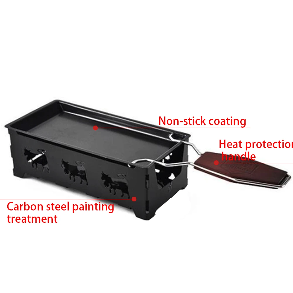 Портативная швейцарская мини духовка для сыра с антипригарным покрытием