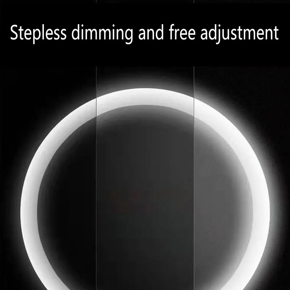 

Make Up Mirror With Light LED Charging Desktop Mirror USB Charging Three Color Light Soft Light Adjustable Degrees Of Mirror