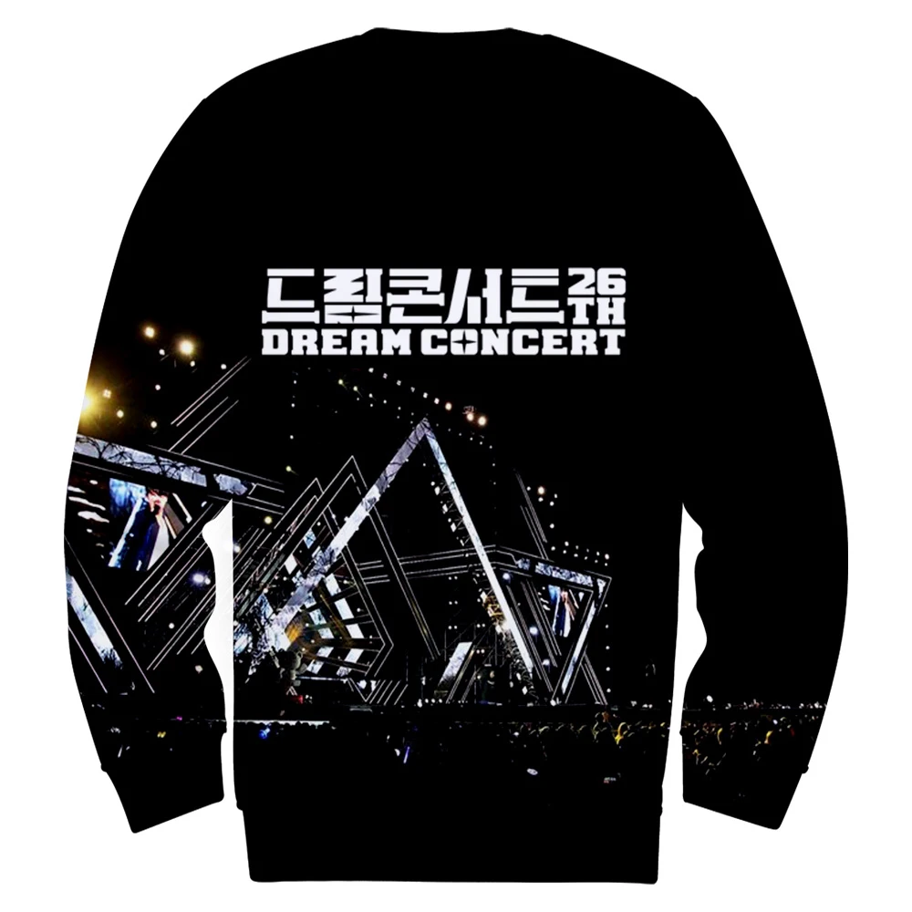 

2020 The 26th Dream Concert CONNECT:D 3D Print Round Neck Sweatshirt Men/women Casual Harajuku O-neck Clothes High Quality