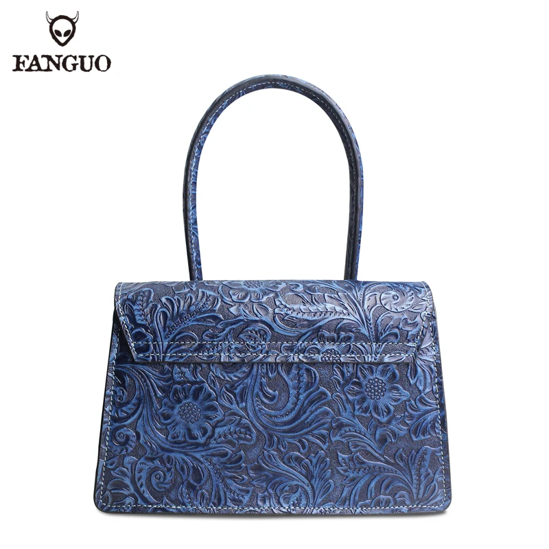 Женская сумка-портфель из натуральной кожи оригинальный клатч на ремне через