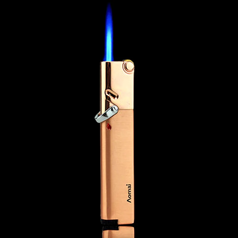 

Metal Long Stripe Jet Lighter Torch Turbo Butane Gas 1300 C Windproof Lighter Straight Fire Welding Cigar Cigarettes Lighters