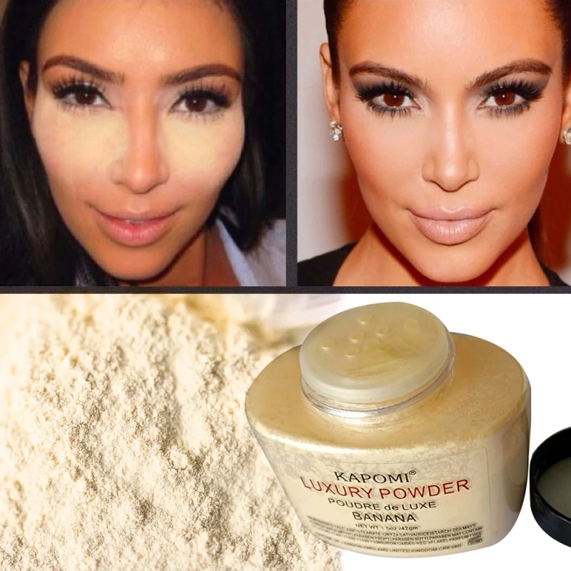

Natural Highlights Makeup Banana Powder Long-Lasting Waterproof And Oil-Control Ultra-Fine Concealer Loose Powder Face Powder