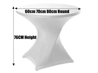hot sale stretch bar table cover spandex lycra cocktail table covers for hotel party wedding table cloth decoration
