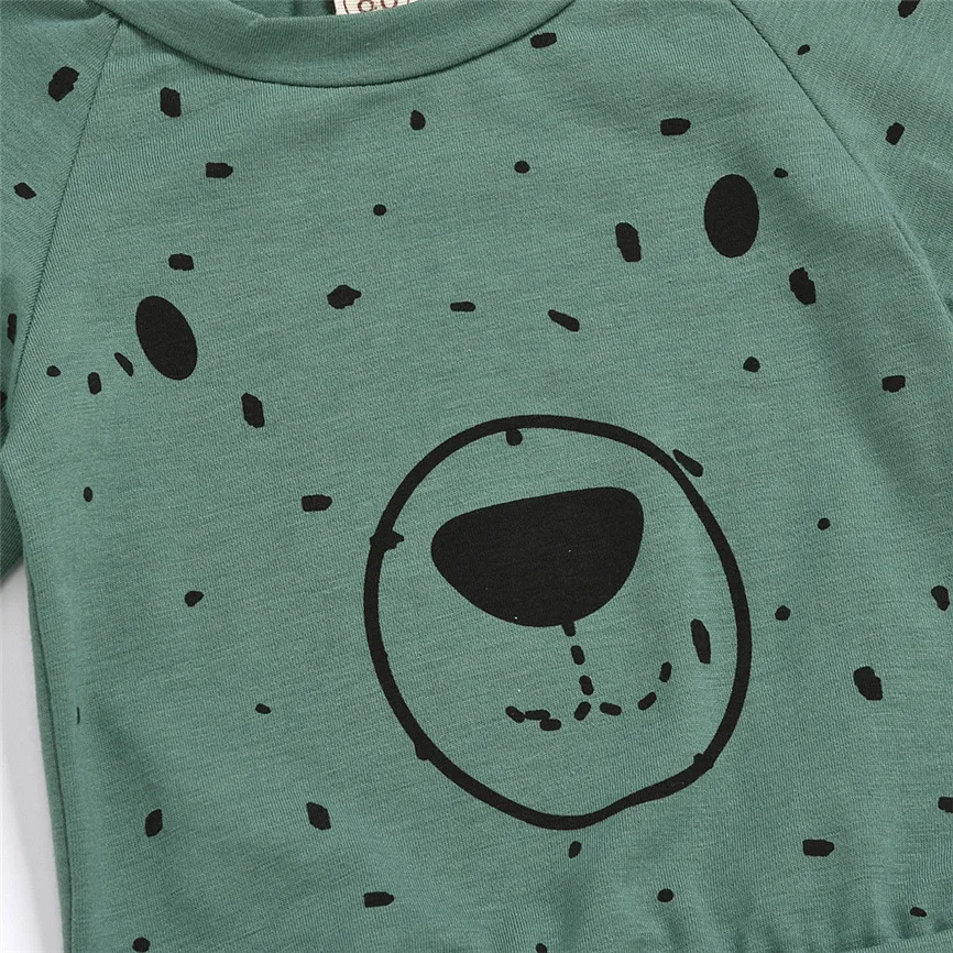 Children Clothes Toddler Kids Baby Boys Costume Hoodie Lovely Cartoon Bear Sweatshirt Tops+ Pants Outfits Set Casual Soft Sets |