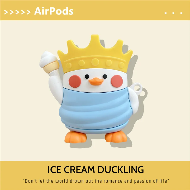 

Spoof Statue of Liberty Cartoon Crown Duck Apple AirPods Case Cover Airpod Case Air Pods Case Airpod Pro Case Air Pods Pro Case