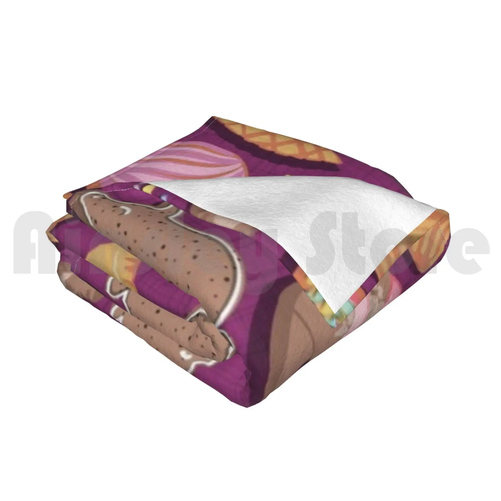 Мексиканская Сладкая пекарня Frenzy/розовый фон/пастельные цвета Pan Dulce одеяло для