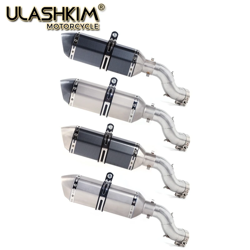 

Выхлопная система для мотоцикла, средний глушитель для выхлопной системы без застежки для kawasaki Z900 Ninja900 2017 2018