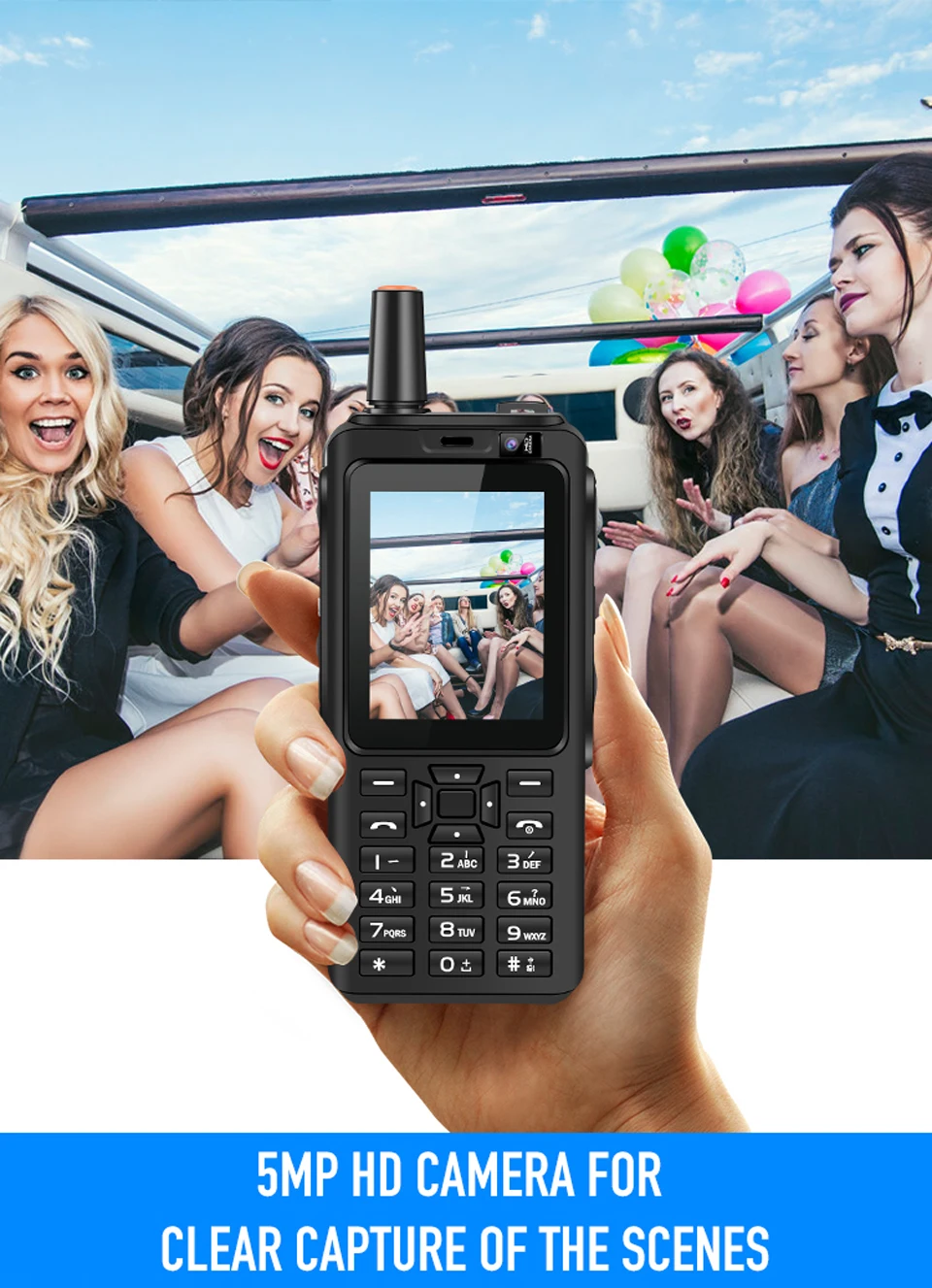 UNIWA Alps F40 Zello мобильный телефон-рация телефон IP65 Водонепроницаемый 2," сенсорный экран 4G LTE MTK6737M четырехъядерный 1 Гб+ 8 Гб Смартфон