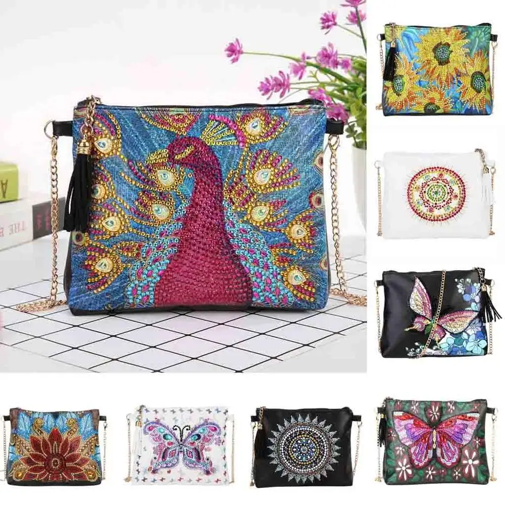 Женские сумки через плечо на цепочке сумка модная сделай сам алмазная вышивка