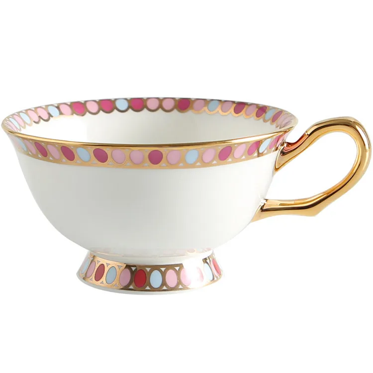 

European bone china lovers Coffee Cup and dish set ceramic cup gift box afternoon tea flower