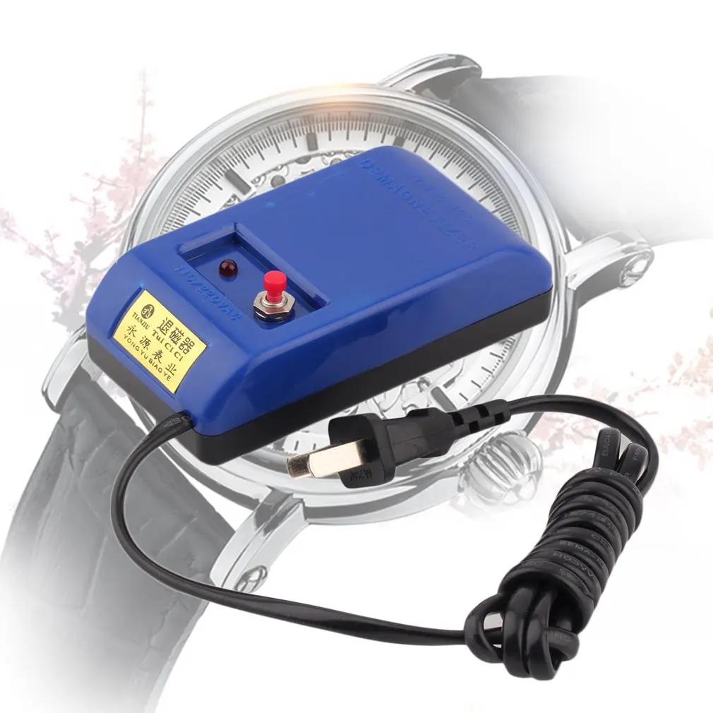 Электрический Идеальный ремонт часов Отвертка Пинцет размагничивания